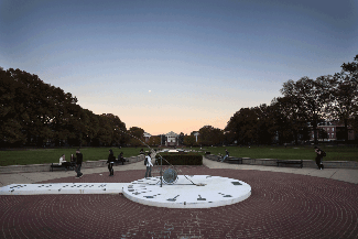 Sundial on McKeldin Mall